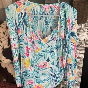 Floral Long Sleeve Women's Top
